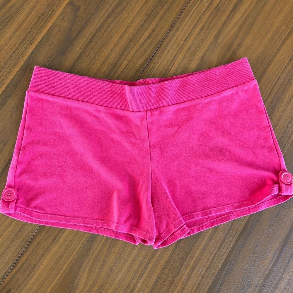Vintage No Boundaries Shorts XL Pink Summer Disco Y2K Surfer Resortwear Low Rise